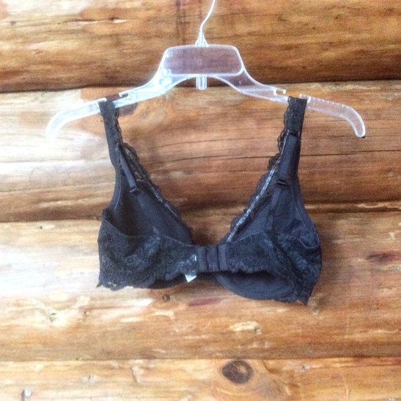 Victoria's Secret Black Sexy Floral Lace Demi Underwire Bra Size 34D - Picture 2 of 5